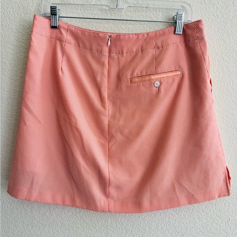 2 Lady Hagan pinstripe, Golf skirt, size 8 blue and white peach and white - Picture 6 of 12